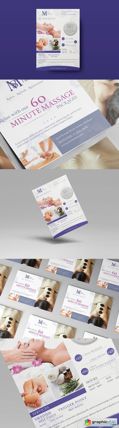 Massage - Ad & Flyer Template