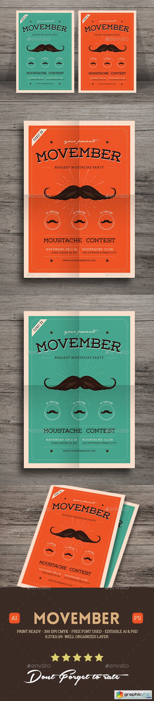 Movember Event Flyer