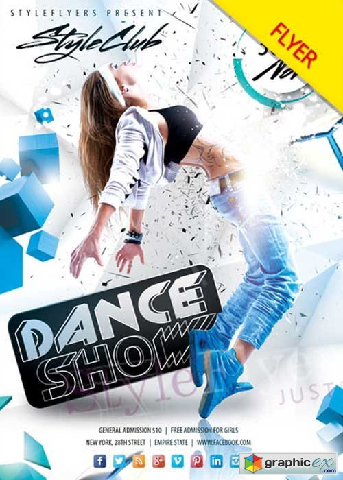 Dance Show PSD V5 Flyer Template