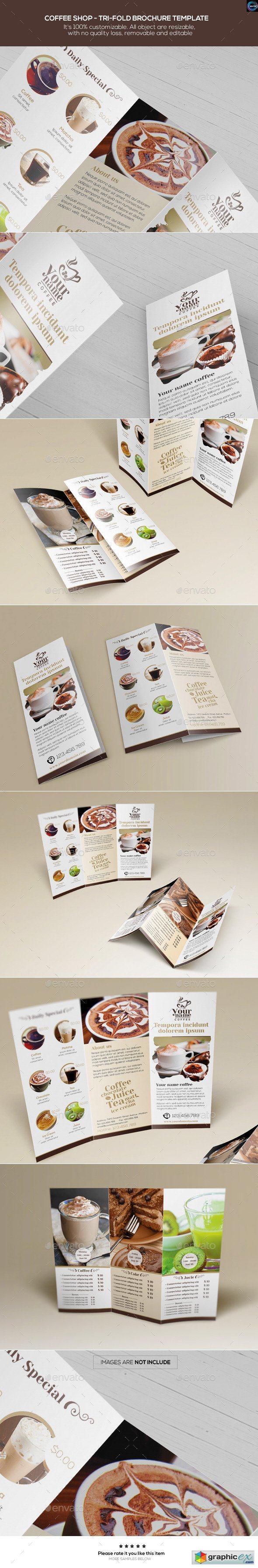 Coffee Shop - Trifold Brochure Template