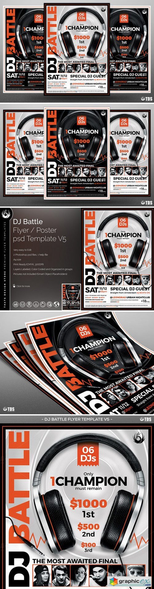 DJ Battle Flyer Template V5