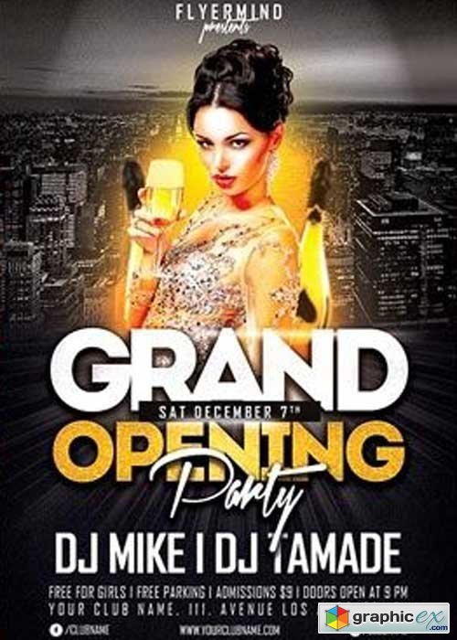 Grand Opening Party V7 Flyer Template