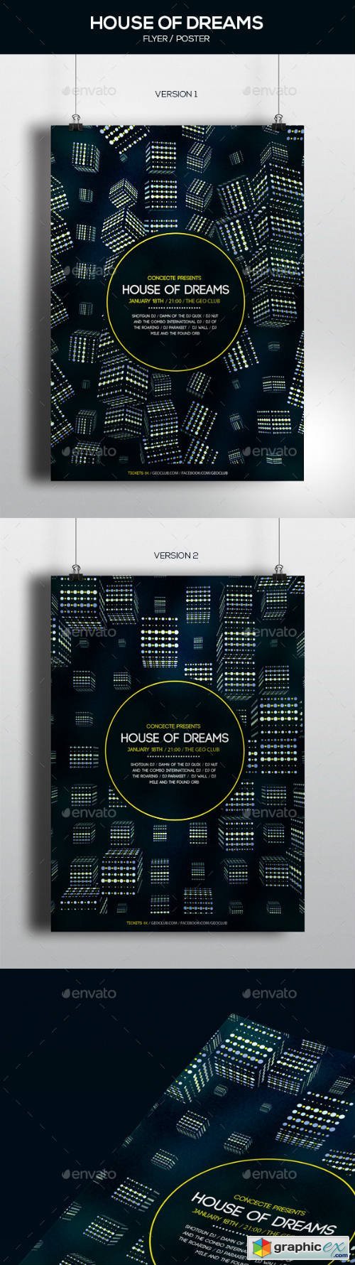 House of Dreams Party Poster / 2 Versions