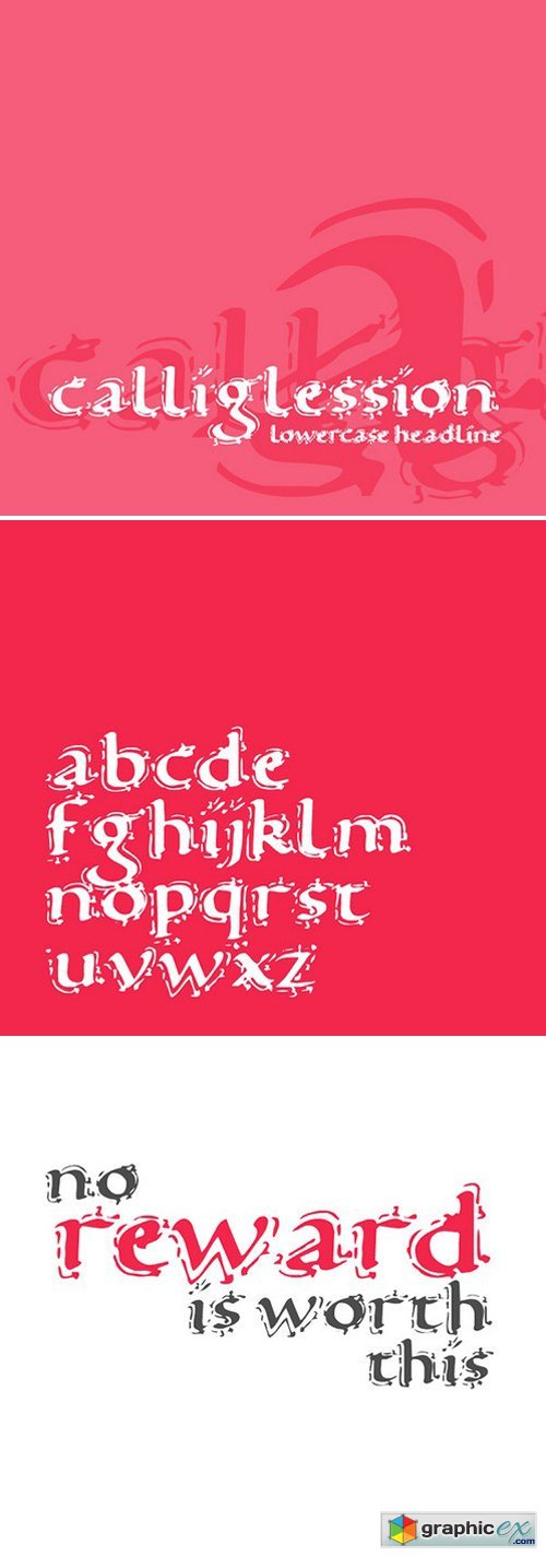 Calliglession font