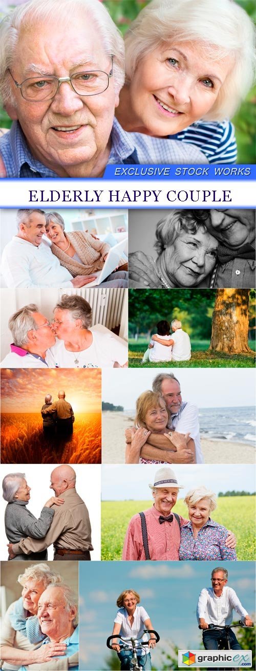 Elderly happy couple 11X JPEG