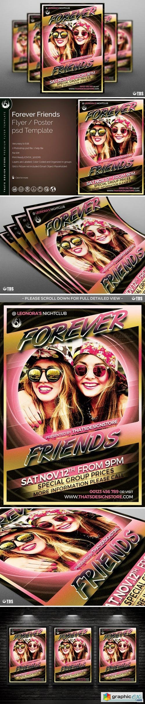 Forever Friends Flyer Template