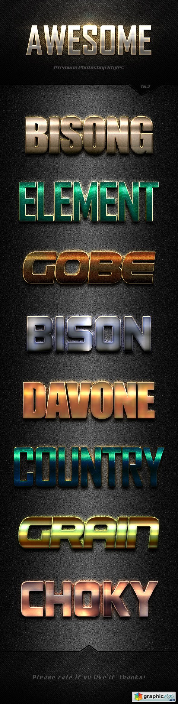 Awesome Photoshop Text Effects Vol.3