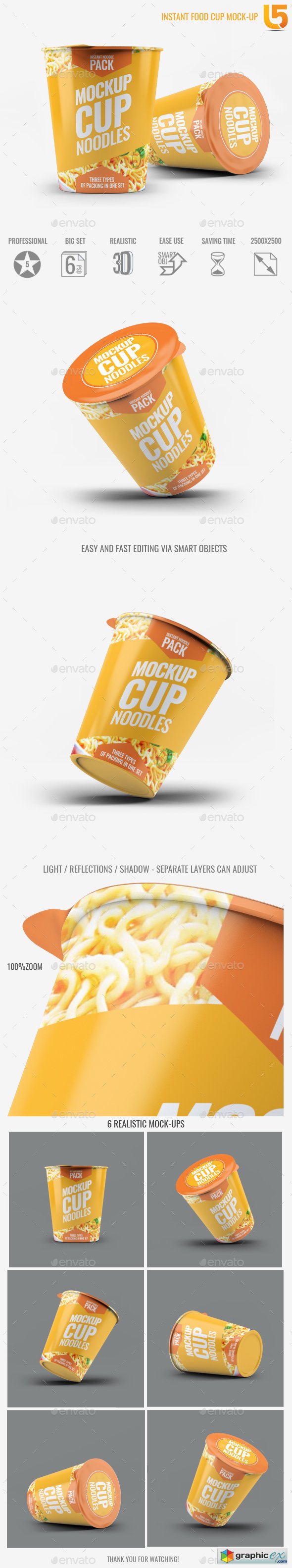 Instant Food Cup Mock-Up