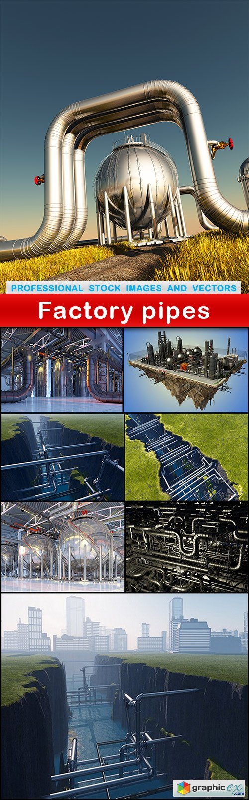 Factory pipes - 8 UHQ JPEG