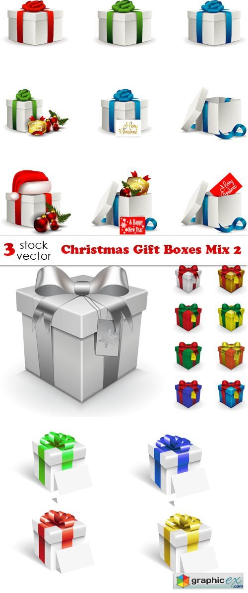 Christmas Gift Boxes Mix 2