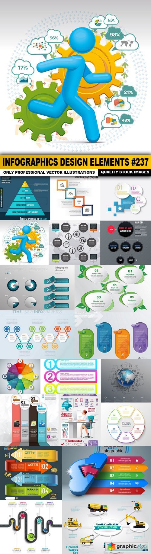 Infographics Design Elements #237 - 20 Vector