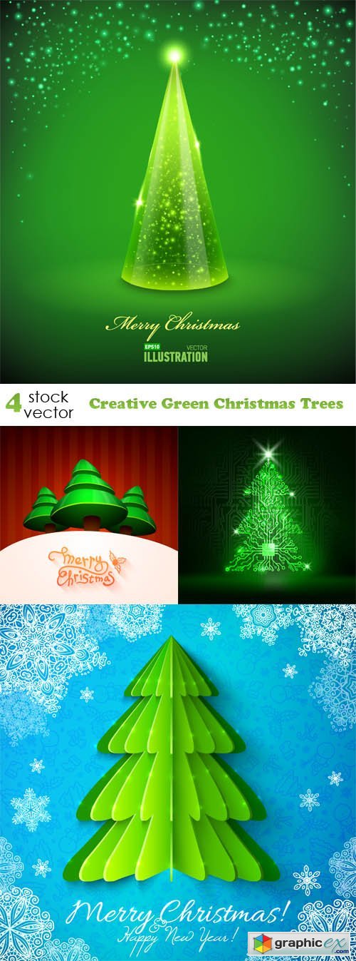 Creative Green Christmas Trees