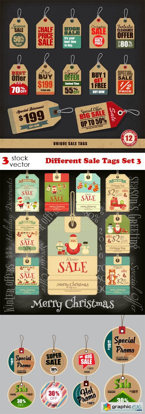 Different Sale Tags Set 3