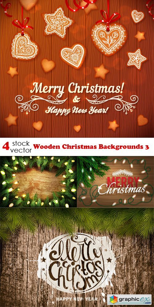 Wooden Christmas Backgrounds 3