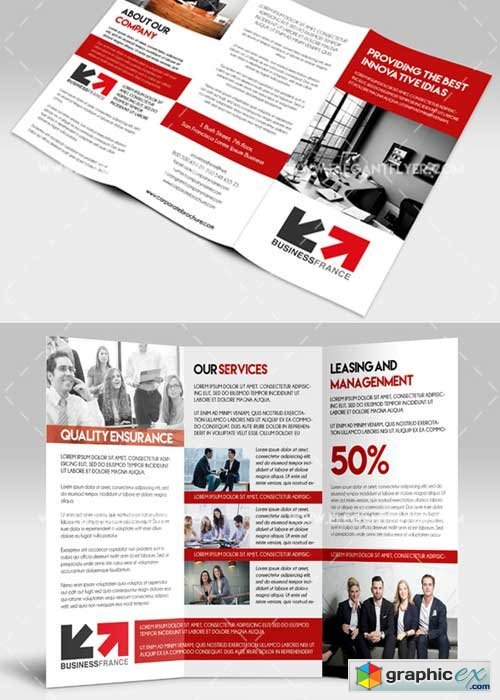 Corporate Premium Tri-Fold PSD V9 Brochure Template