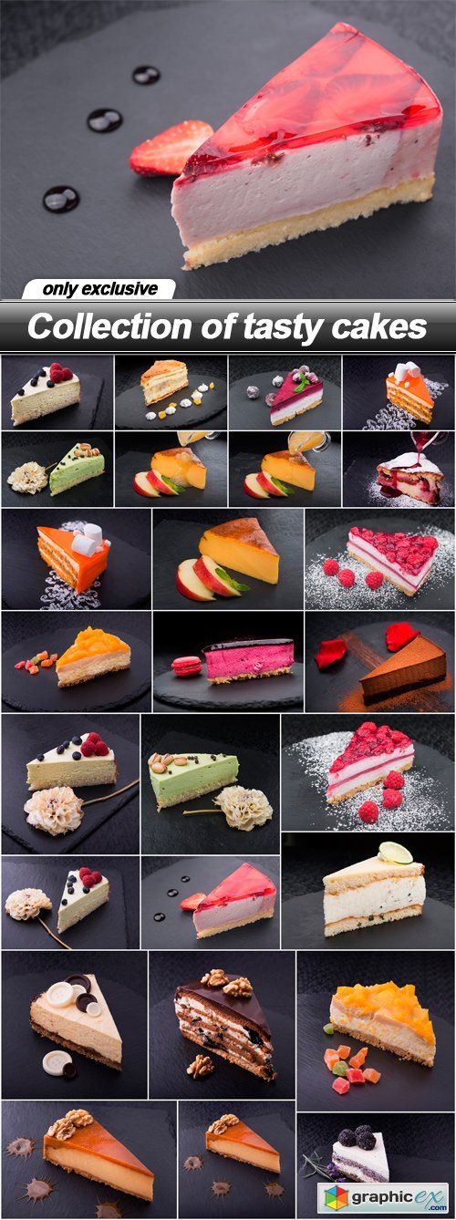 Collection of tasty cakes - 26 UHQ JPEG