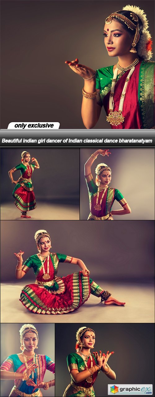 Beautiful indian girl dancer of Indian classical dance bharatanatyam - 6 UHQ JPEG