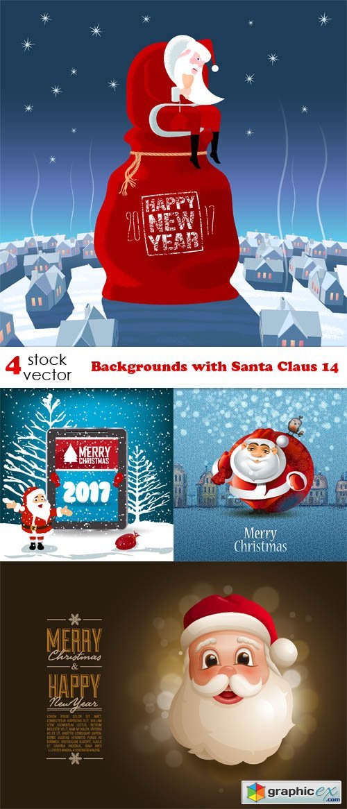 Backgrounds with Santa Claus 14