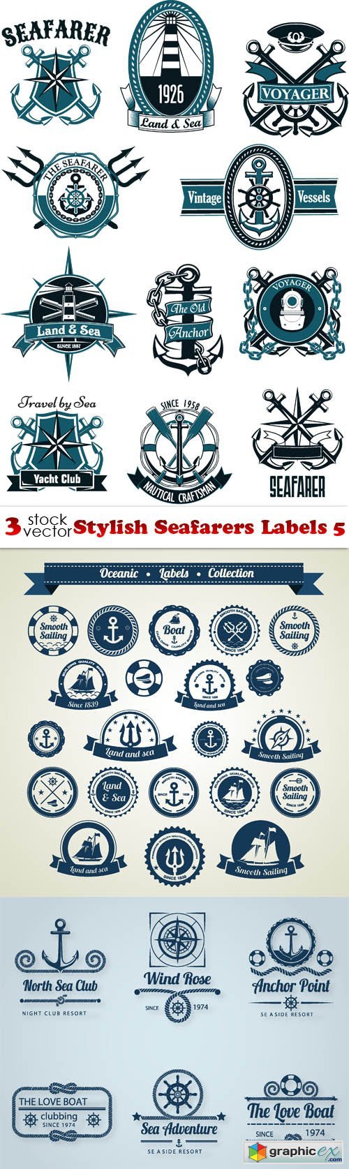 Stylish Seafarers Labels 5