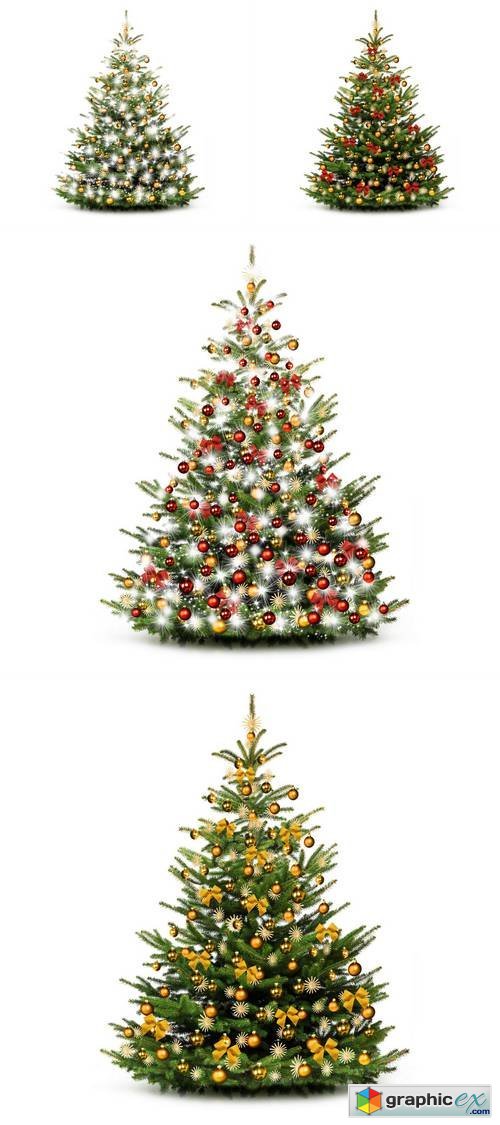 Festively Decorated Christmas Tree