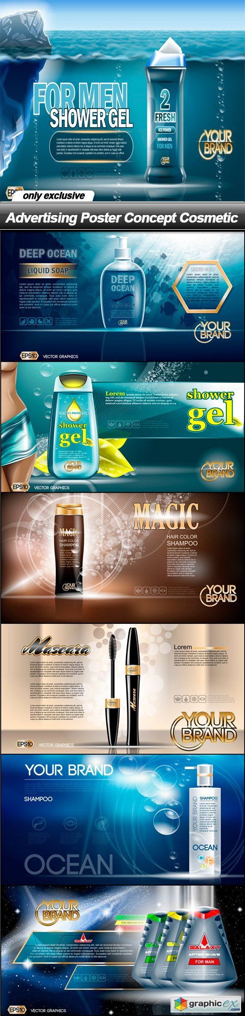 Advertising Poster Concept Cosmetic - 7 EPS