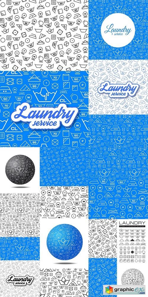 Laundry service illustration