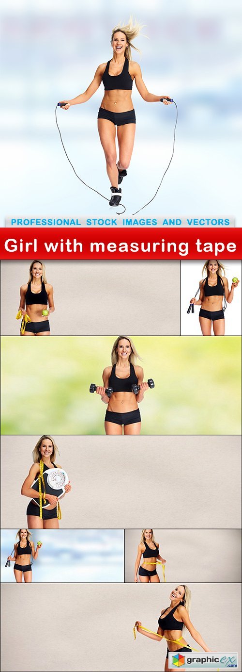 Girl with measuring tape - 8 UHQ JPEG