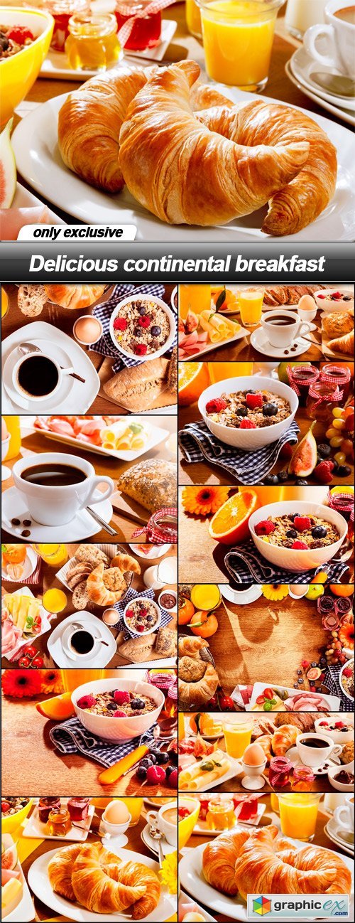 Delicious continental breakfast - 11 UHQ JPEG