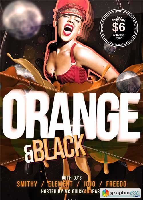 Black & Orange V1 Flyer Template