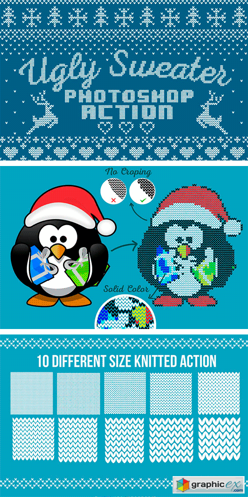 Ugly Sweater Photoshop Action