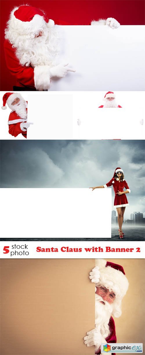 Santa Claus with Banner 2