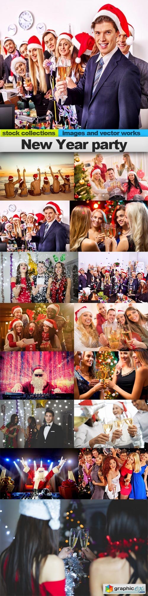 New Year party, 15 x UHQ JPEG