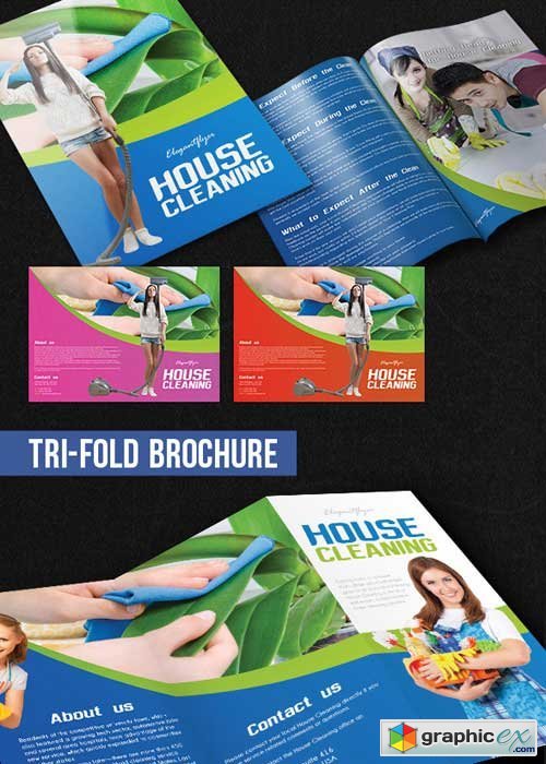 House Cleaning Brochure Pack V1 PSD Template