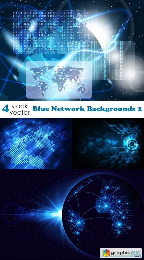 Blue Network Backgrounds 2