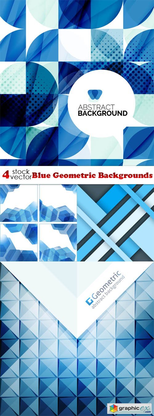 Blue Geometric Backgrounds