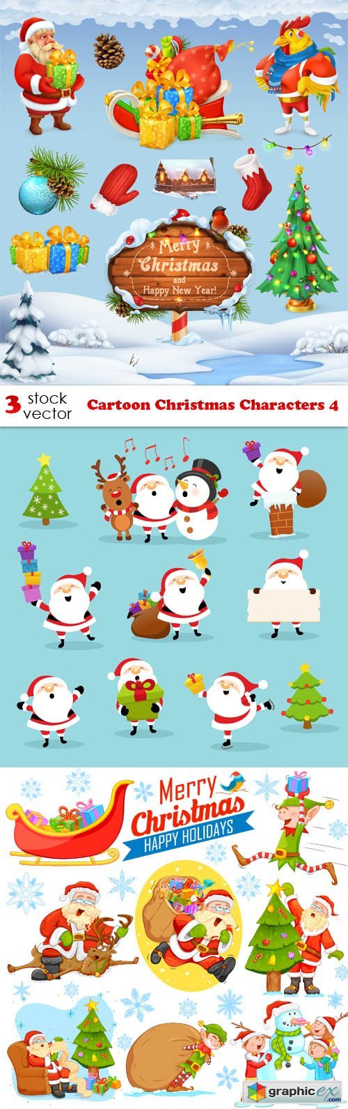 Cartoon Christmas Characters 4