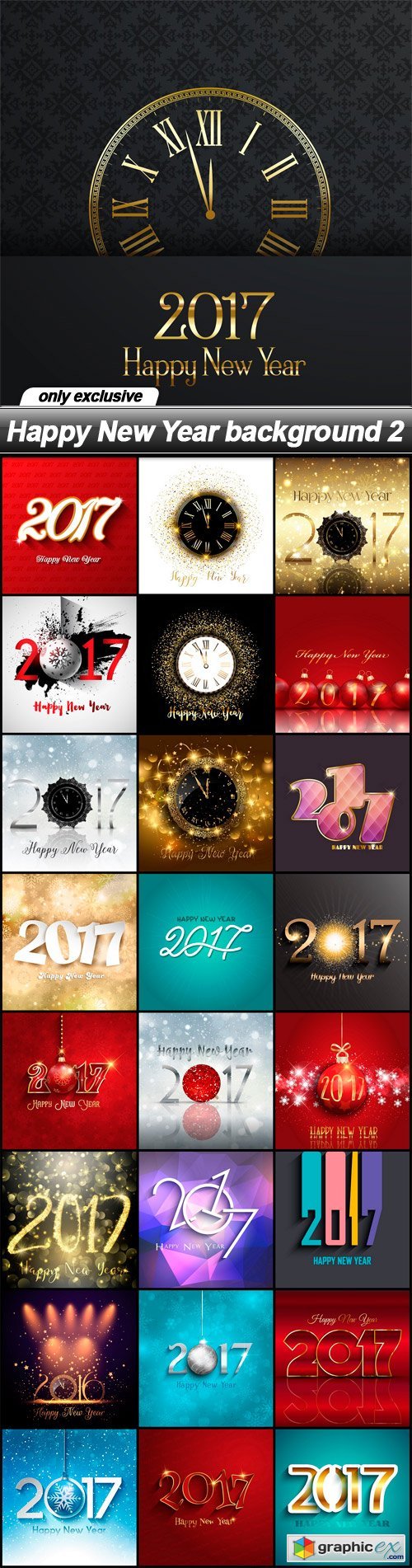 Happy New Year background 2 - 25 EPS