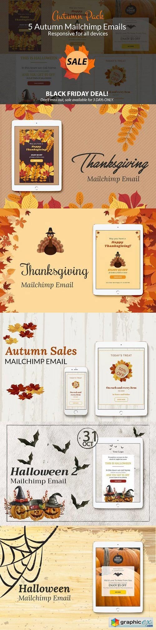 Autumn Sales (mailchimp emails)
