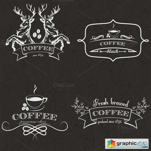35 Coffee, Cafe & Cake Logo Bundle