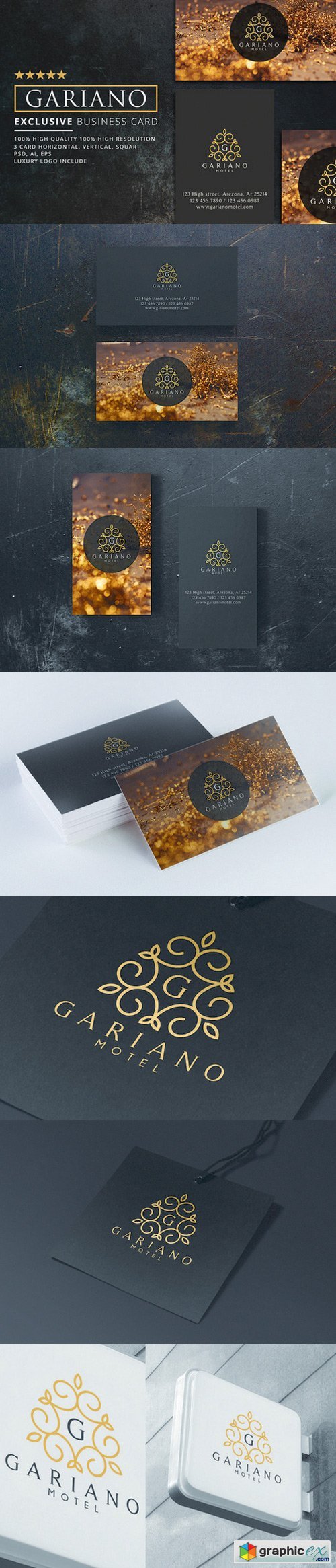 Gariano Luxury Business Card 3 in 1
