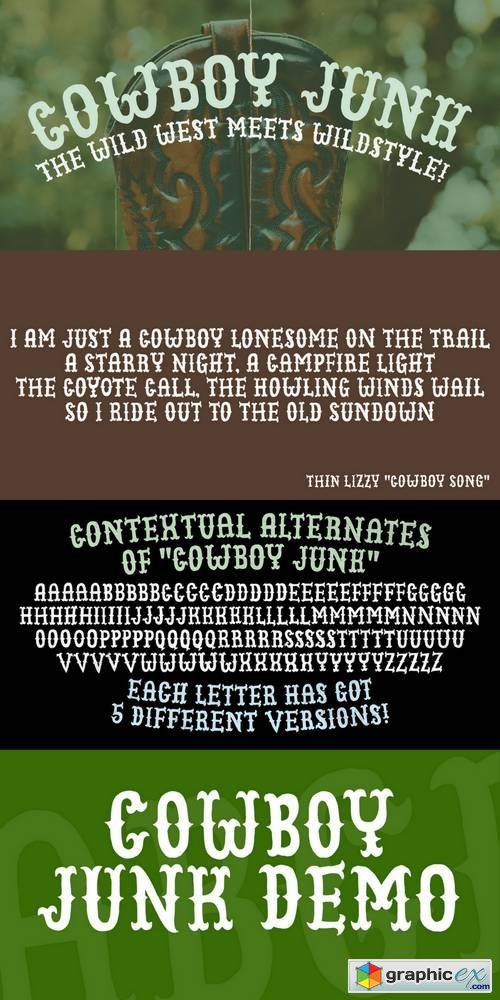 Cowboy Junk Font
