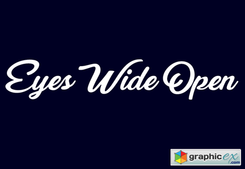 Eyes Wide font (only letters)