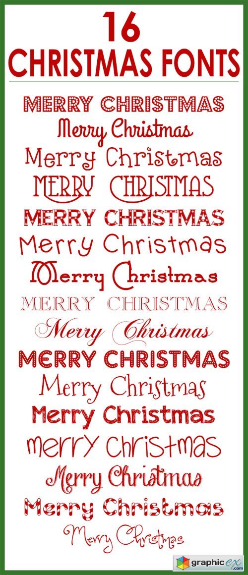 16 Christmas Fonts