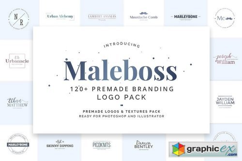 Maleboss Premade Branding Logo Pack