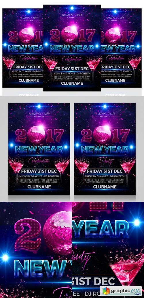 New Year Party Flyer 1098458