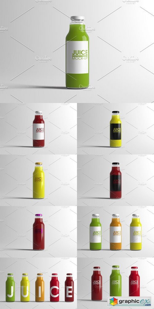 Juice Bottle Mock-Up 689024
