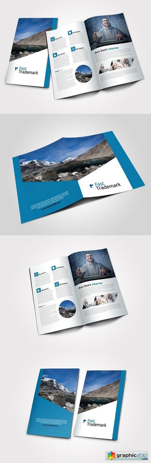 Business Bi Fold Brochure Template