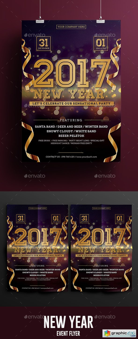New Year Flyer 19012158