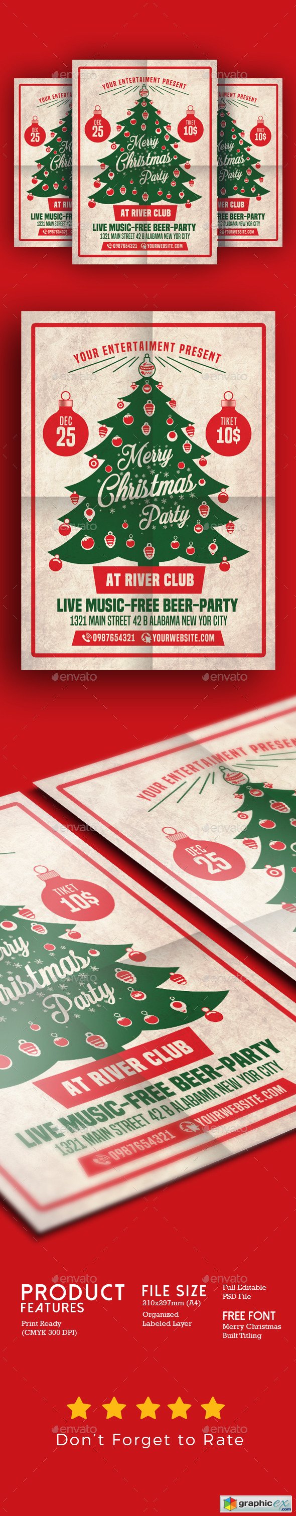 Christmas Party Flyer 18807540