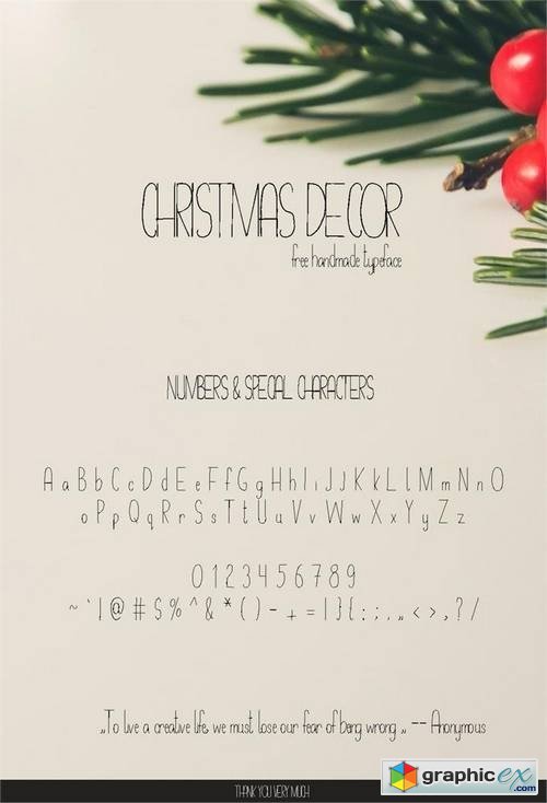 Christmas Decor Font
